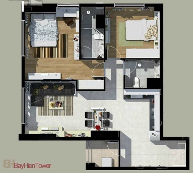 Bán căn hộ cao cấp 80m2 chỉ với 16.5 triệu/m2