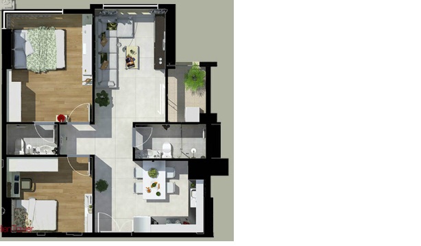 Bán căn hộ F dự án TTTM BayHienTower quận Tân Bình với giá chỉ 16,5 triệu/m2