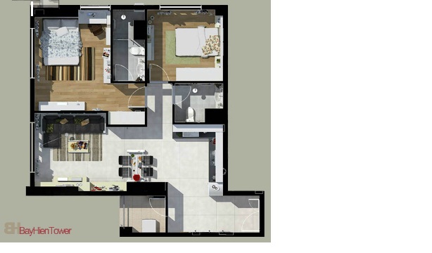 Bán căn hộ E dự án TTTM BayHienTower quận Tân Bình với giá chỉ 16,5 triệu/m2