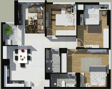 Mở bán căn hộ cao cấp 101m2 chỉ với 1.7 tỷ