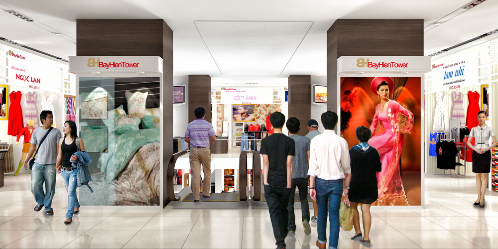 Bán kiot kinh doanh sỉ lẻ hàng thời trang trong TTTM BayHienTower giá chỉ 300 triệu/ lô