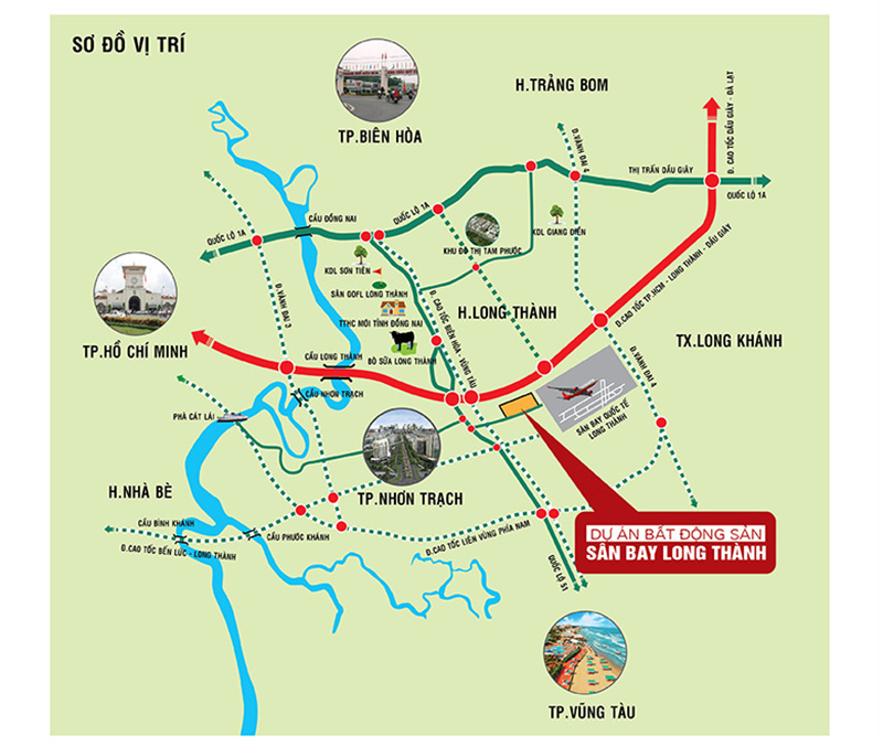 Cơ hội làm giàu trong năm mới, bất động sản sân bay quốc tế Long Thành