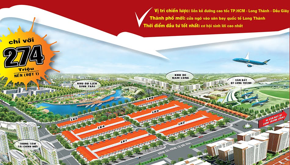 Bán đất nền mặt tiền đối diện cổng chính sân bay