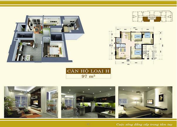 Cần bán căn hộ Bảy Hiền Tower 97m2, có 3 phòng ngủ, nội thất trang bị hiện đại, Q.Tân Bình