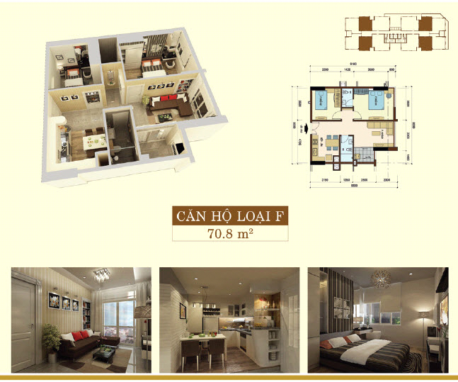 Cần bán căn hộ Bảy Hiền Tower 70.8m2, có 2 phòng ngủ, nội thất hiện đại ở Q.Tân Bình