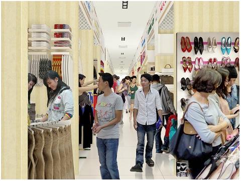 Bán sạp thương mại giá rẻ chuyên kinh doanh các mặt hàng thời trang quận Tân Bình