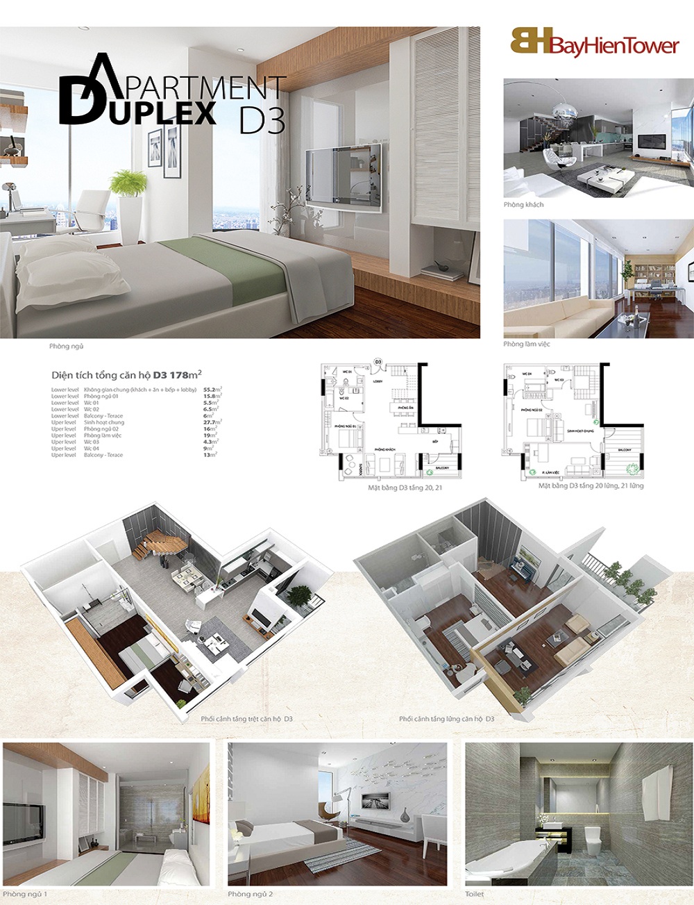 Căn hộ Penthouses-duplex Bảy Hiền Tower quận Tân Bình TPHCM