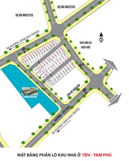 Bán đất thổ cư khu nhà ở Toàn Đất Việt -  Tam Phú giá chỉ 14 triệu/m2 có sổ hồng chính chủ