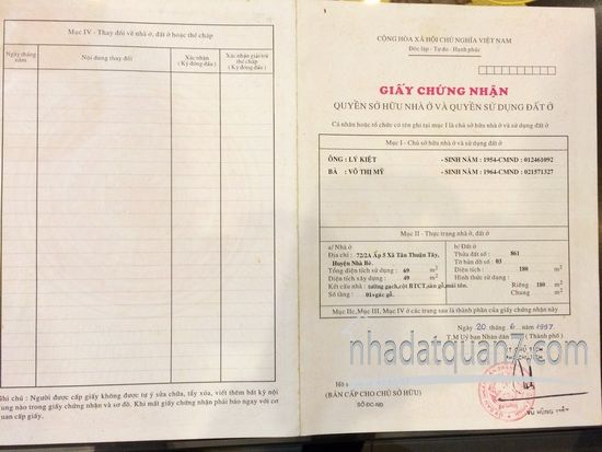 Bán lô đất nền 5x18 hẻm nhựa 6m đường Tân Mỹ, Q7 (cạnh UBND P. TTT)