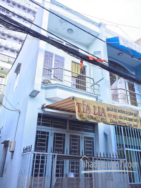 Bán nhà nhỏ 1 lầu mặt tiền hẻm 5m Huỳnh Tấn Phát, Q7 (hẻm 128, đông đúc tiện kinh doanh buôn bán)