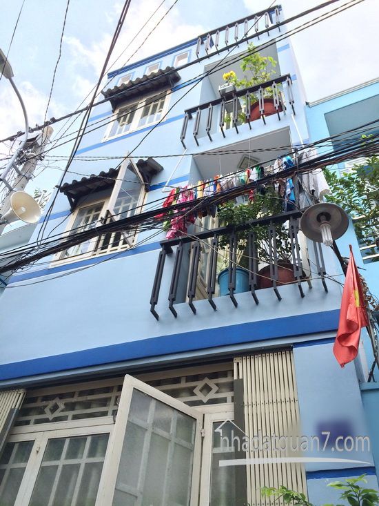 Bán gấp nhà 2 lầu hiện đại hẽm 5m Huỳnh Tấn Phát, F. Tân Thuận Tây, Q.7