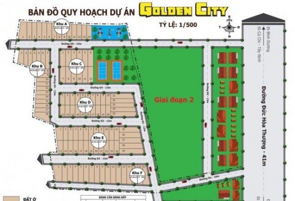 Giá gốc cực sốc: 198 triệu/nền, khu đất vàng Golden City ngay cửa ngõ phía Tây thành phố