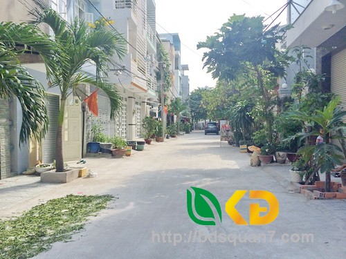 Bán gấp lô đất hẻm xe hơi đường số 10 F. Tân Quy Quận 7. Tổng DTSD: 77. 6 m2 (5x16m)
