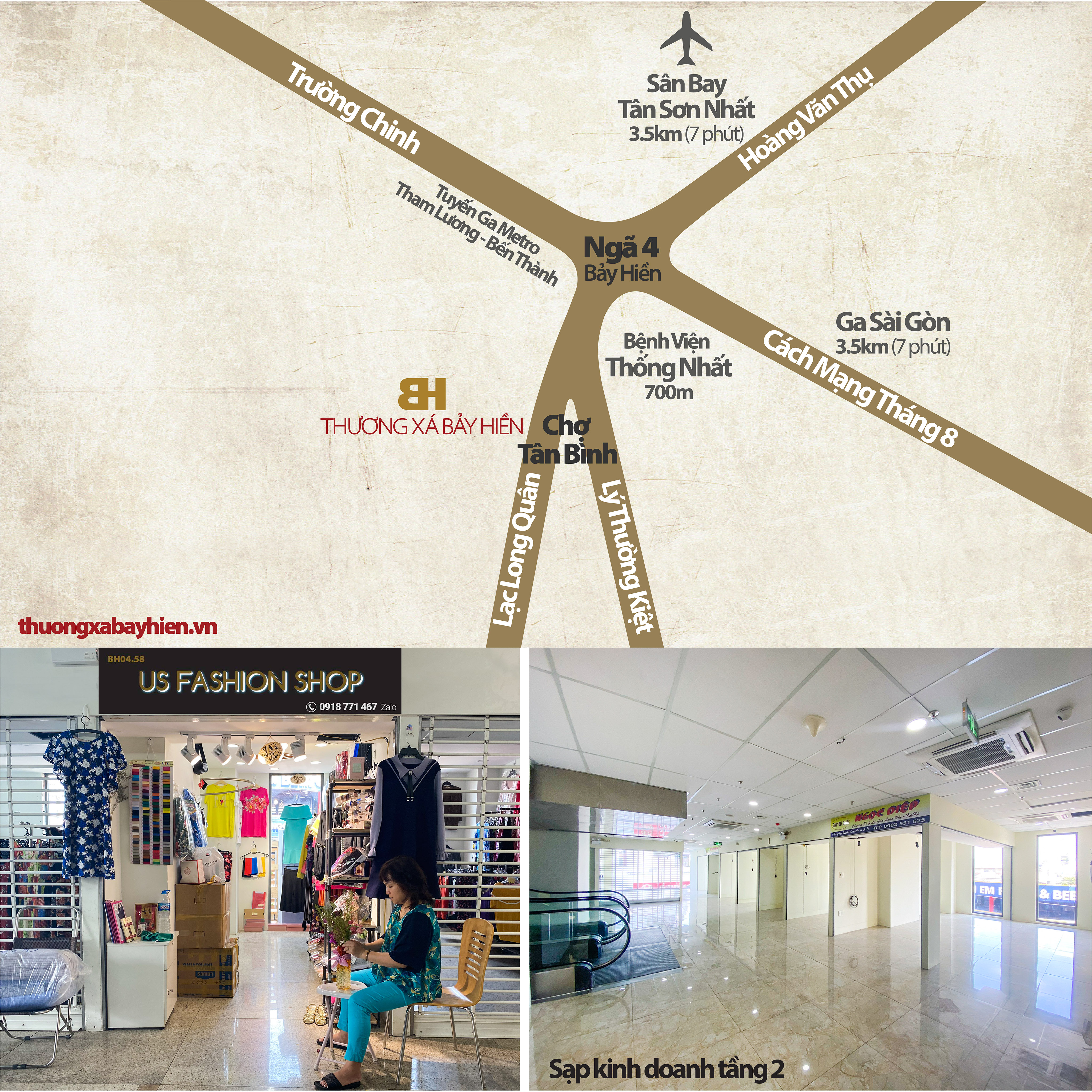 Bán sạp vải ki-ốt - Thương xá Bảy Hiền Tower quận Tân Bình