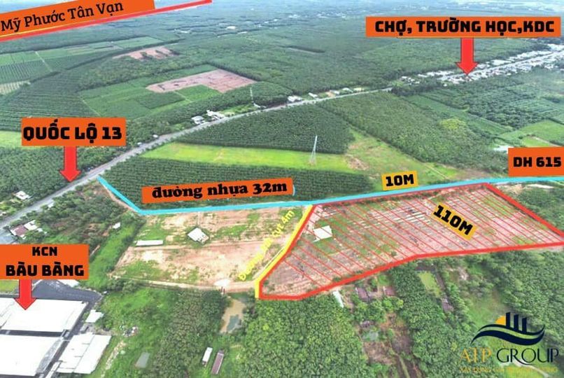 Cần Bán đất xã lai hưng, bàu bàng 10x100m, 20x50m, 1000m2, chỉ 1,6tr/m2 0933018467-0978787009-8