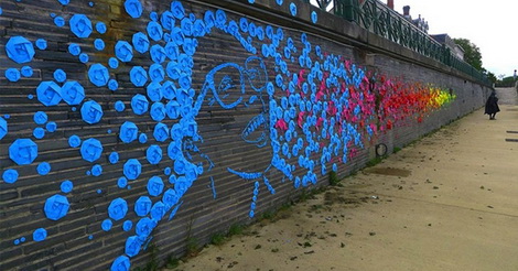 Nghệ thuật Origami đường phố tại Pháp