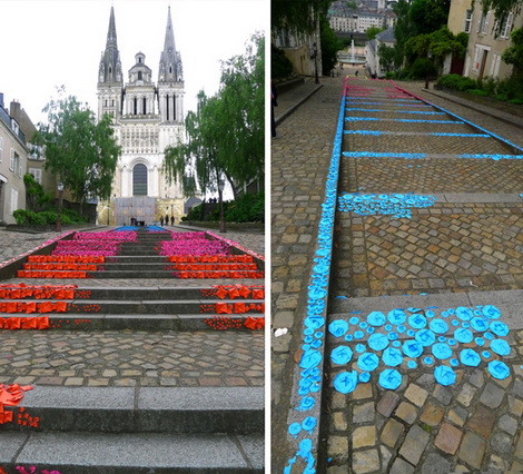 Nghệ thuật Origami đường phố tại Pháp