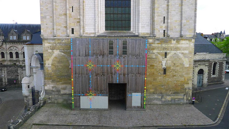 Nghệ thuật Origami đường phố tại Pháp