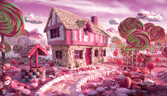 Cảnh thần tiên làm từ rau quả