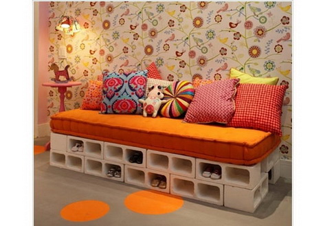 Trang trí nhà bằng các khối bê tông