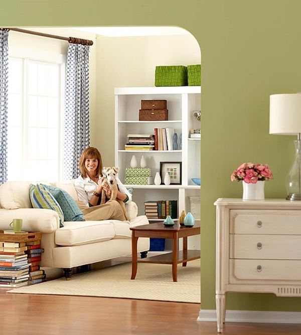 Kệ sách đẹp mắt ở phòng khách