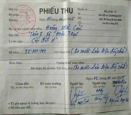 phải lót tay mới được cấp sổ đỏ