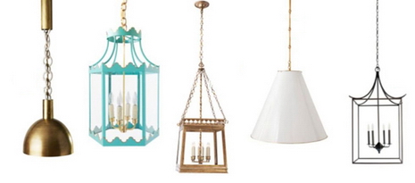 Đèn thả kim loại